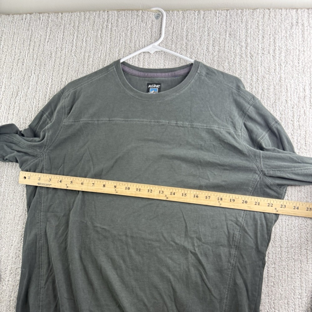 Kuhl Base Layer Shirt Men's Size Large Green Long Sleeves - Picture 6 of 6